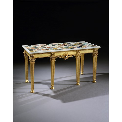 A giltwood side table